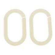 Maglia acrilica ovale 19x12 mm - Ecrù x1