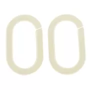 Maglia acrilica ovale 19x12 mm - Ecrù x1