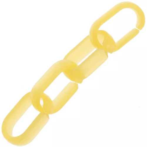 Maglia acrilica ovale 19x12 mm - Gialla x1