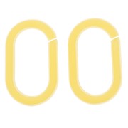 Maglia acrilica ovale 19x12 mm - Gialla x1