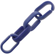 Maglia acrilica ovale 19x12 mm - Blu lapis opaco marmorizzato x1