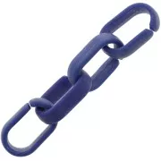 Maglia acrilica ovale 19x12 mm - Blu lapis opaco marmorizzato x1