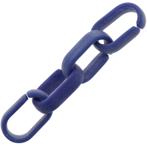 Maglia acrilica ovale 19x12 mm - Blu lapis opaco marmorizzato x1