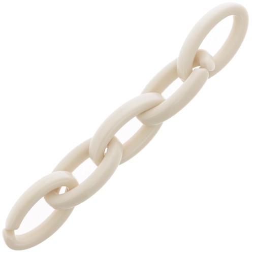 Maglia acrilica ovale 35x19 mm - Avorio x1