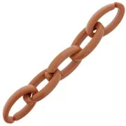 Maglia acrilica ovale 35x19 mm - Cammello x1