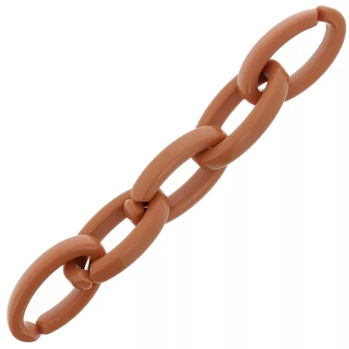 Maglia acrilica ovale 35x19 mm - Cammello x1