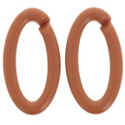 Maglia acrilica ovale 35x19 mm - Cammello x1