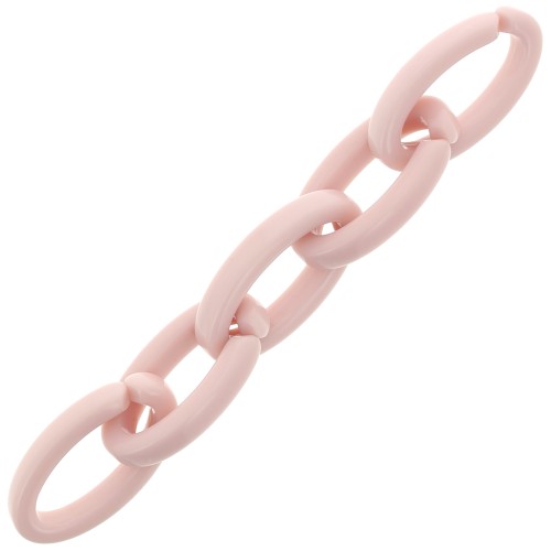 Maglia acrilica ovale 35x19 mm - Rosa chiaro x1