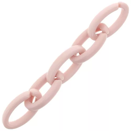 Maglia acrilica ovale 35x19 mm - Rosa chiaro x1