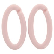 Maglia acrilica ovale 35x19 mm - Rosa chiaro x1