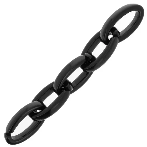 Maglia acrilica ovale 35x19 mm - Nero x1