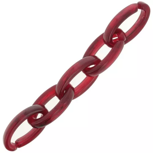 Maglia acrilica ovale 35x19 mm - Bordeaux x1