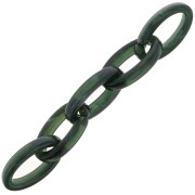 Maglia acrilica ovale 35x19 mm - Marmo verde scuro x1|raw }}