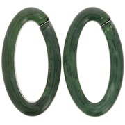 Maglia acrilica ovale 35x19 mm - Marmo verde scuro x1