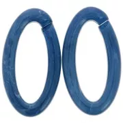 Maglia acrilica ovale 35x19 mm - Marmo blu scuro x1