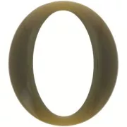 Maglia acrilica ovale 39x34 mm - Khaki x1