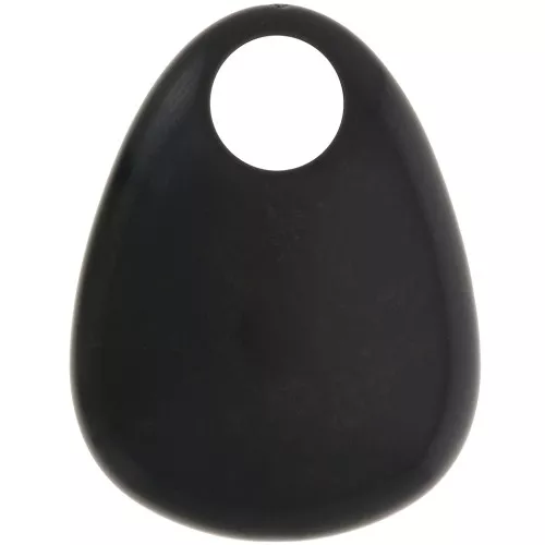 Pendente goccia in acrilico 38x29 mm - Nero x1