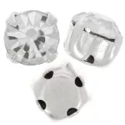 Chatons montés mm. 4 Crystal  x10