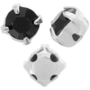 Chatons montés mm. 4 Jet x10|raw }}