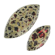 Regalo - Navette PureCrystal 4228 Scarlet Gold Patina - Dimensione casuale x1