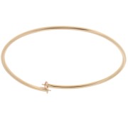 Bracciale flessibile per perle semi-forate - gold filled x19cm|raw }}