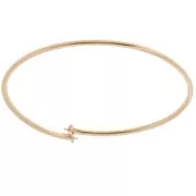 Bracciale flessibile per perle semi-forate - gold filled x19cm