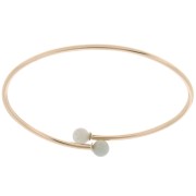 Bracciale flessibile per perle semi-forate - gold filled x19cm