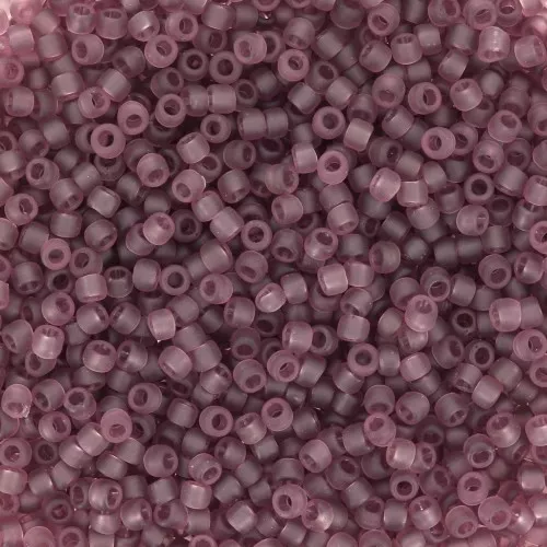 Rocaille Toho 15/0 TO15R6BF - Transparent Medium Amethyst Frosted x8g