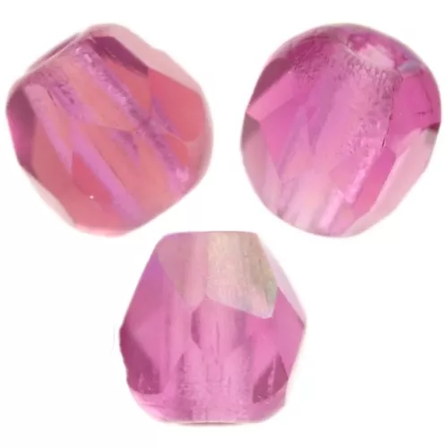 Sfaccettate 3 mm - Fuchsia AB x50