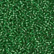 Miyuki Delica 11/0 DB0046 - Verde con bordi argentati x 100 g