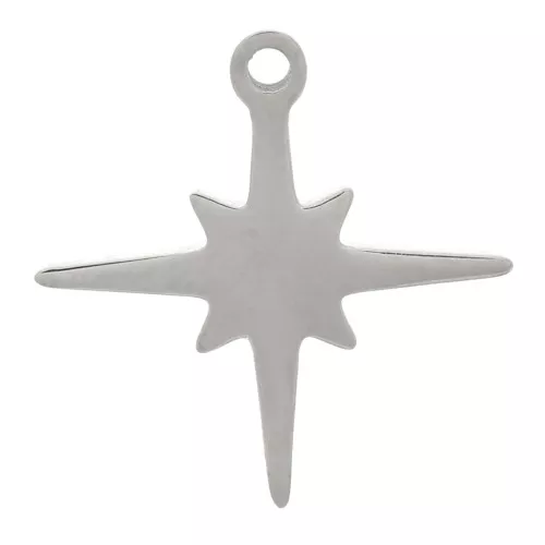 Ciondolo stella Polare 12 mm - Acciaio inossidabile 304 x1
