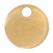 Zecchini rotondi da 6 mm a forma di medaglia da incidere - Acciaio inossidabile 303L Dorato x4