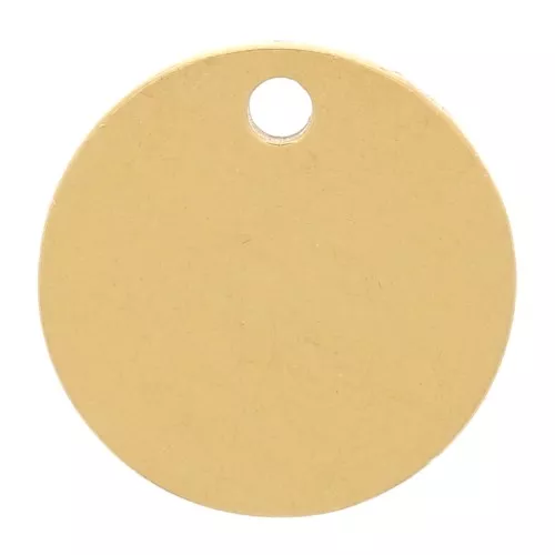 Zecchino rotondo da 10 mm in acciaio inossidabile 304L dorato x4