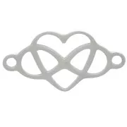 Distanziale a cuore infinito 7,5x15 mm - Acciaio inox 304 x1