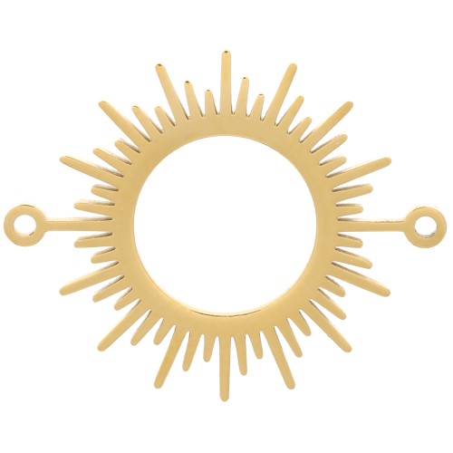 Distanziatore a raggiera da 17 mm - Acciaio inossidabile dorato 304 x1