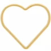 Distanziatore cuore 23x25 mm - Acciaio inox 304 dorato x1