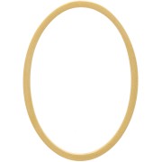 Anello di tessitura e montaggio ovale 24x17 mm - Acciaio inox 304 dorato x1|raw }}