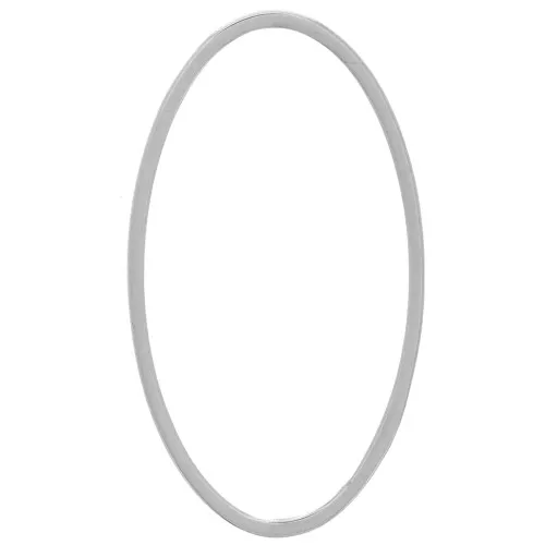 Anello di tessitura e montaggio ovale 26x15 mm - acciaio inox 316L x1