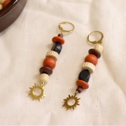 Monachelle rotonde - anello aperto 12 mm - Acciaio inox 304 dorato x2