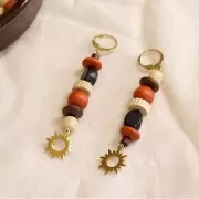 Monachelle rotonde - anello aperto 12 mm - Acciaio inox 304 dorato x2