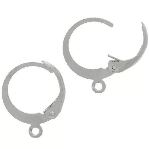 Monachelle rotonde - anello aperto 12 mm - Acciaio inox 304 x2