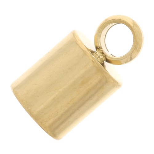 Terminali per cordone da 5 mm - Acciaio inox 304 dorato x4