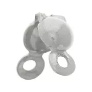 Coperchi per nodi da 4 mm con anelli chiusi - acciaio inox 304L x4