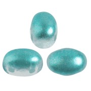 Perle in vetro Samos® di Puca® 7x5 mm Ice Slushy Blue Curacao x10g