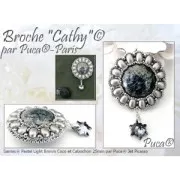 Perle in vetro Samos® di Puca® 7x5 mm Ice Slushy Blue Raspberry x10g