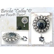 Perle in vetro Samos® di Puca® 7x5 mm Ice Slushy Licorice x10g