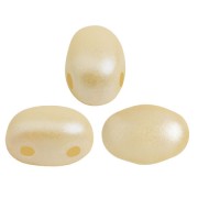 Perle in vetro Samos® di Puca® 7x5 mm Pastel Cream x10g|raw }}