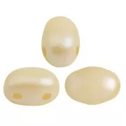 Perle in vetro Samos® di Puca® 7x5 mm Pastel Cream x10g