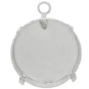 Ciondolo con chiusura a griffe per PureCrystal 1122 18 mm - Argento x1