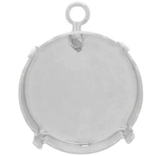 Ciondolo con chiusura a griffe per PureCrystal 1122 18 mm - Argento x1